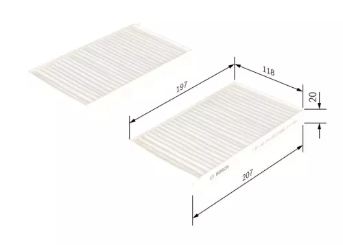BOSCH Filter, cabin air (1987432278)