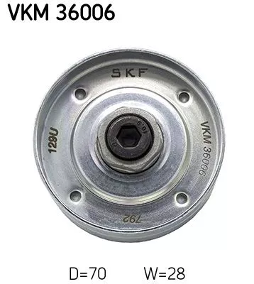 Deflection/Guide Pulley, V-ribbed belt