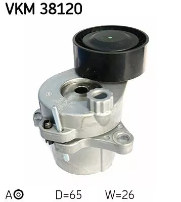 SKF Belt Tensioner, V-ribbed belt (VKM38120)