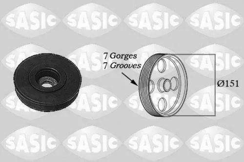 SASIC Belt Pulley, crankshaft (2154017)