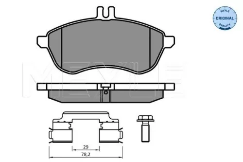 MEYLE Brake Pad Set, disc brake (0252430620/K2)