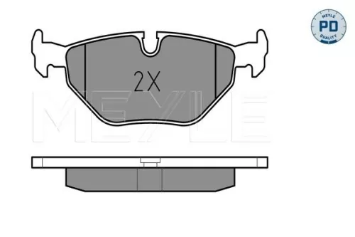 MEYLE Brake Pad Set, disc brake (0252160717/PD)