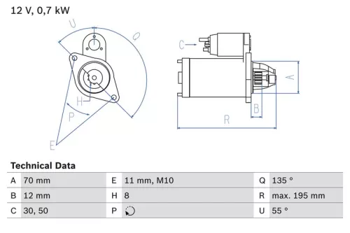 BOSCH Starter (0986018630)