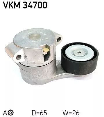 SKF Belt Tensioner, V-ribbed belt (VKM34700)