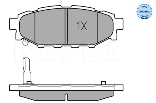 MEYLE Brake Pad Set, disc brake (0252427114/W)