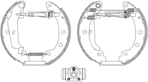 TEXTAR Brake Shoe Set (84049501)