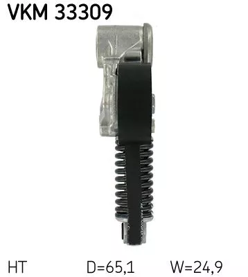 SKF Belt Tensioner, V-ribbed belt (VKM33309)
