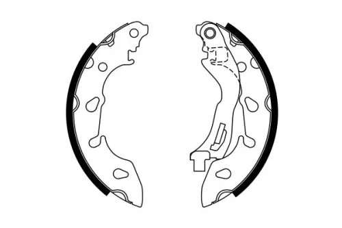 BOSCH Brake Shoe Set (0986487772)