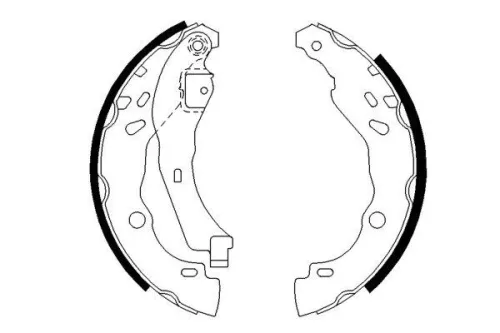 BOSCH Brake Shoe Set (0986487627)