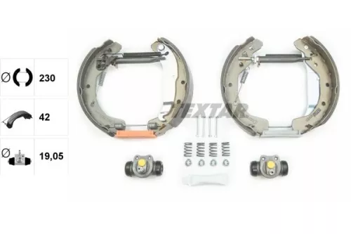 TEXTAR Brake Shoe Set (84049001)