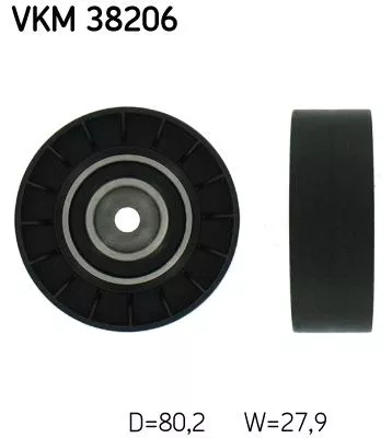 Deflection/Guide Pulley, V-ribbed belt