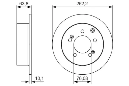 BOSCH Brake Disc (0986479061)