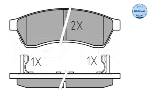 MEYLE Brake Pad Set, disc brake (0252474414/W)