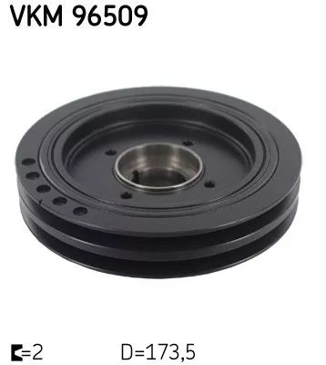 SKF Belt Pulley, crankshaft (VKM96509)