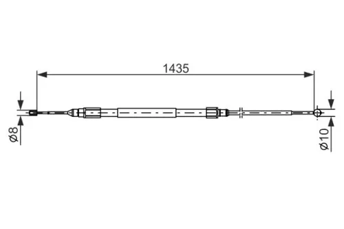 BOSCH Cable Pull, parking brake (1987477946)