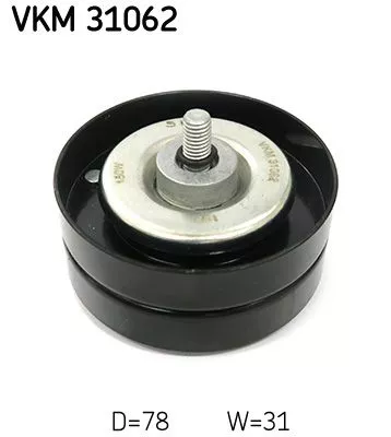 SKF Deflection/Guide Pulley, V-ribbed belt (VKM31062)
