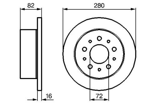 BOSCH Brake Disc (0986479B63)