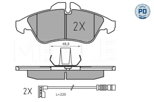 MEYLE Brake Pad Set, disc brake (0252399020/PD)