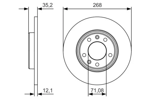 BOSCH Brake Disc (0986479C24)