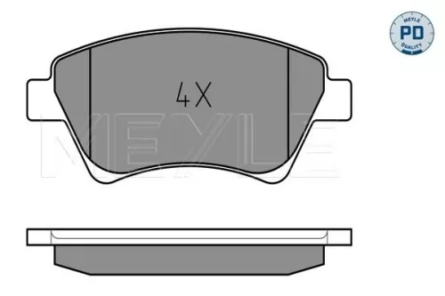MEYLE Brake Pad Set, disc brake (0252393018/PD)