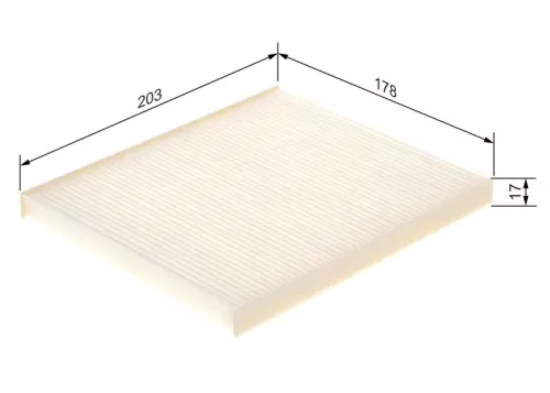 BOSCH Filter, cabin air (1987432106)