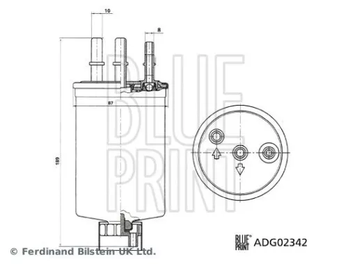 BLUE PRINT Fuel Filter (ADG02342)
