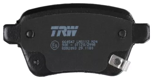 TRW Brake Pad Set, disc brake (GDB2093)