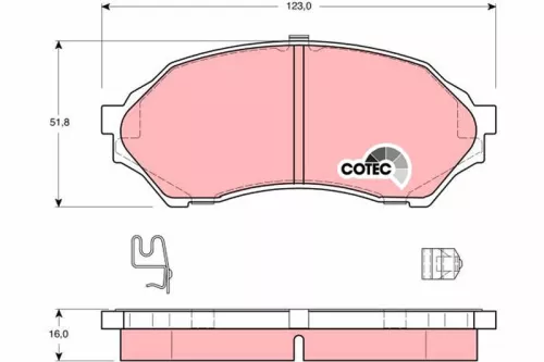 Brake Pad Set, disc brake