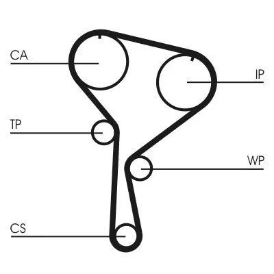 CONTINENTAL CTAM Water Pump & Timing Belt Kit (CT1035WP4)