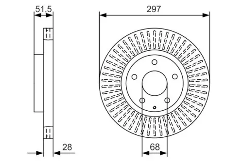 BOSCH Brake Disc (0986479B15)