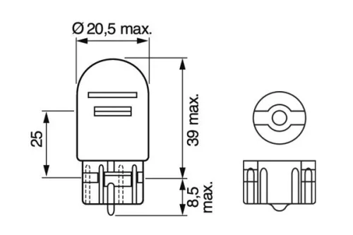 BOSCH Bulb, direction indicator (1987301079)