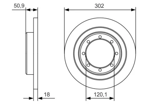 BOSCH Brake Disc (0986479A93)