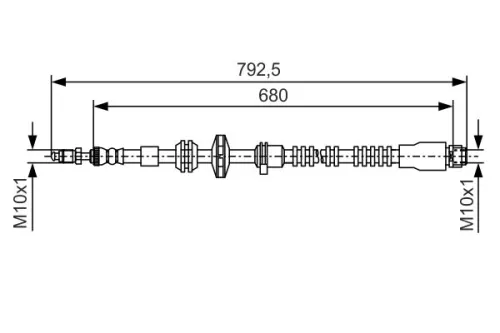 BOSCH Brake Hose (1987481546)