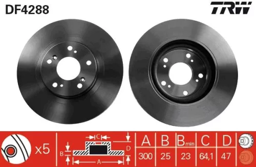 TRW Brake Disc (DF4288)
