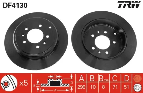 TRW Brake Disc (DF4130)