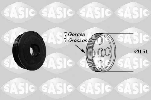 SASIC Belt Pulley, crankshaft (2154018)