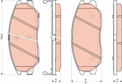 Brake Pad Set, disc brake