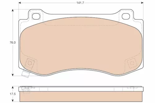 TRW Brake Pad Set, disc brake (GDB4449)