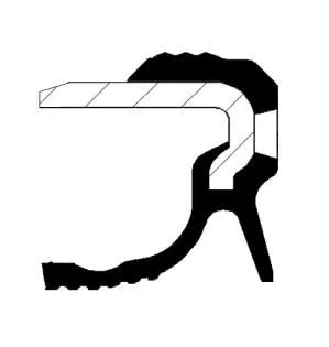 CORTECO Shaft Seal, crankshaft (19036882B)