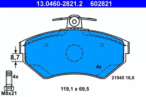 Brake Pad Set, disc brake