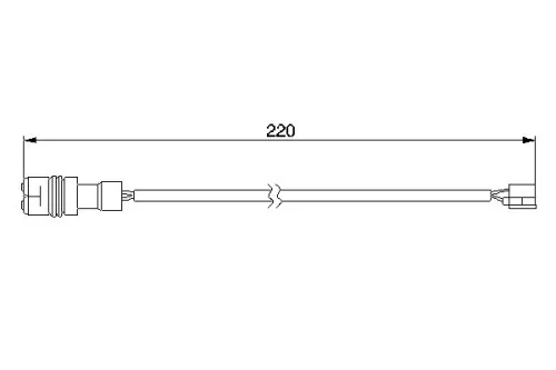 BOSCH Warning Contact, brake pad wear (1987474981)