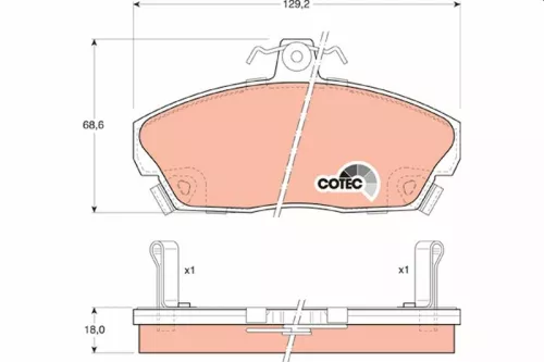 Brake Pad Set, disc brake