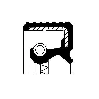 CORTECO Shaft Seal, camshaft (01026707B)