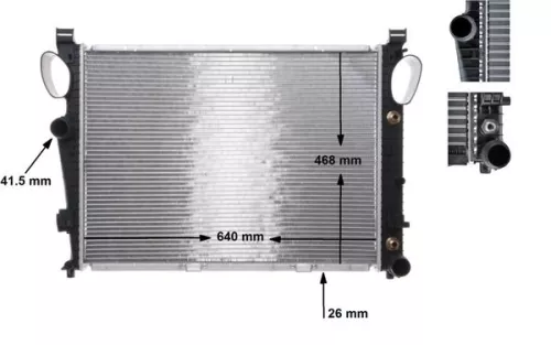 MAHLE Radiator, engine cooling (CR304000S)