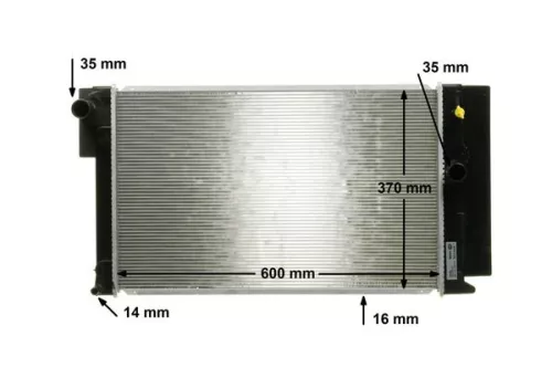MAHLE Radiator, engine cooling (CR1078000S)