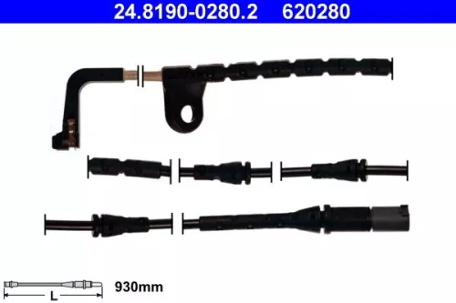 ATE Warning Contact, brake pad wear (24.8190-0280.2)
