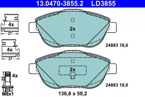Brake Pad Set, disc brake