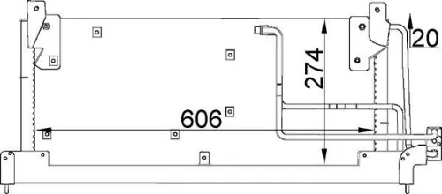 MAHLE Condenser, air conditioning (AC223000S)