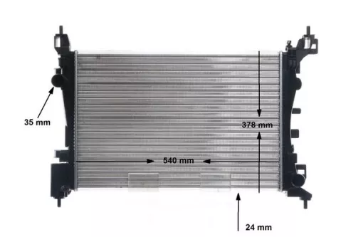 MAHLE Radiator, engine cooling (CR1121000S)