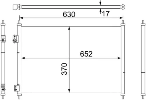 MAHLE Condenser, air conditioning (AC755000S)